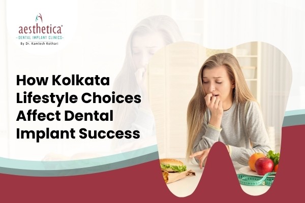 Girl choosing food after getting dental implant